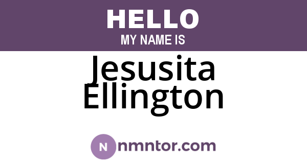 Jesusita Ellington