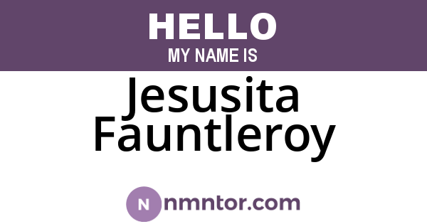 Jesusita Fauntleroy