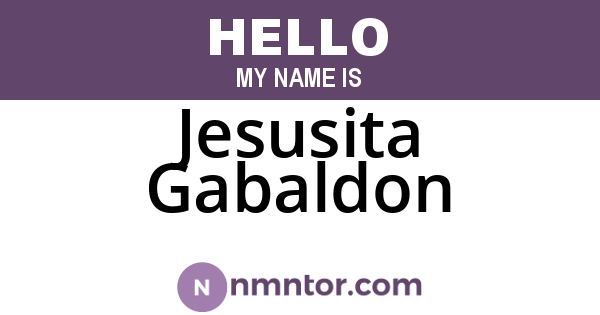 Jesusita Gabaldon