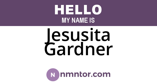 Jesusita Gardner