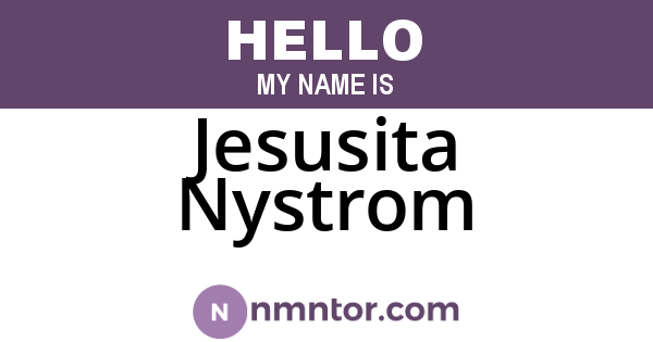 Jesusita Nystrom