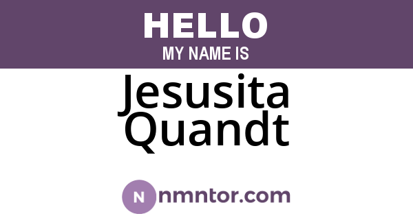 Jesusita Quandt