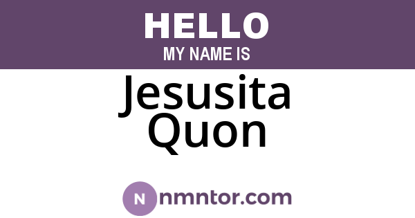 Jesusita Quon