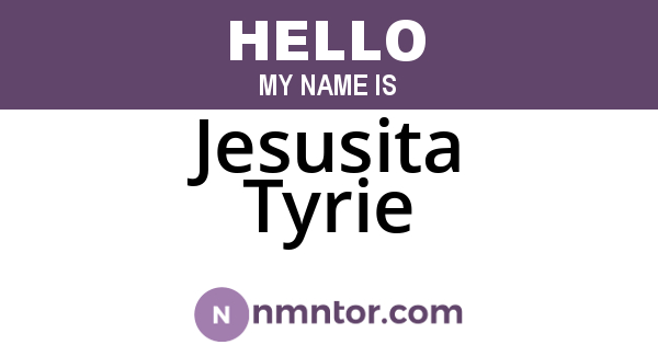 Jesusita Tyrie