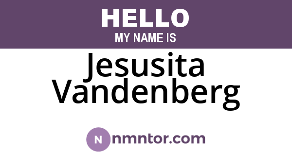 Jesusita Vandenberg
