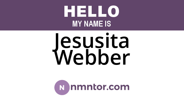 Jesusita Webber