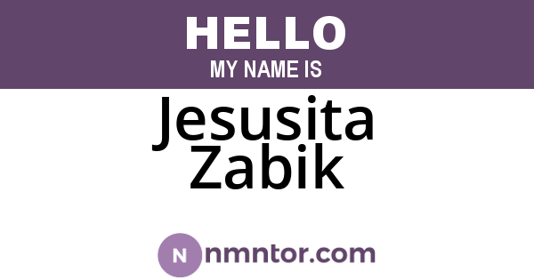 Jesusita Zabik