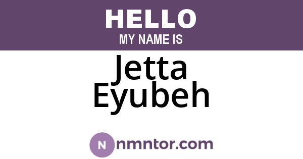 Jetta Eyubeh
