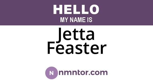 Jetta Feaster