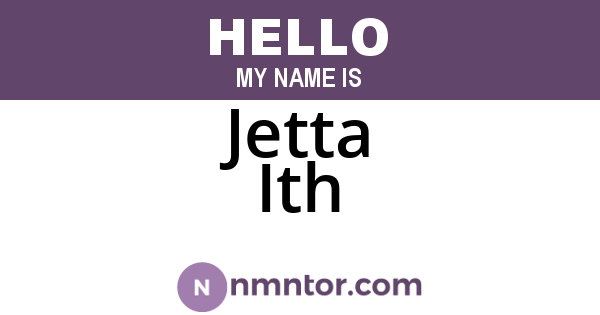 Jetta Ith