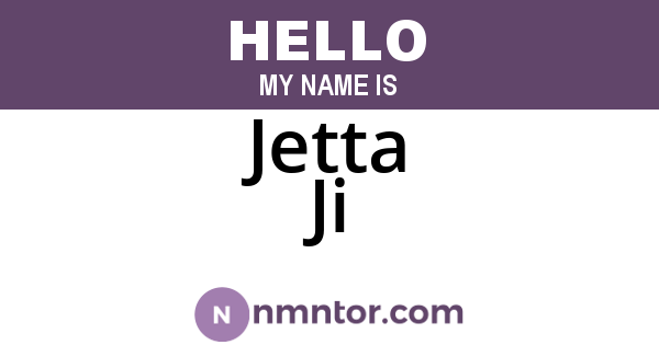 Jetta Ji