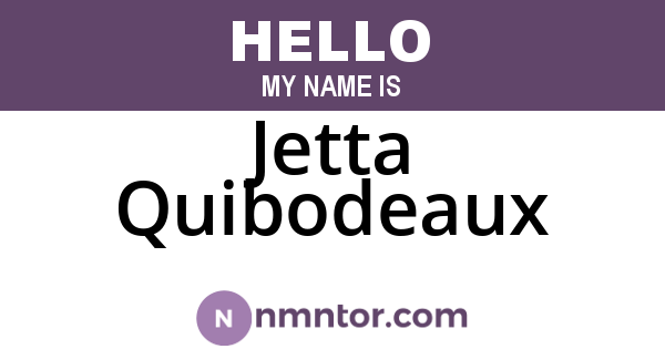 Jetta Quibodeaux