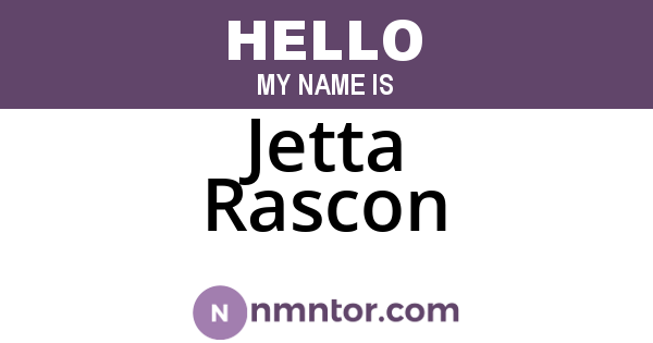 Jetta Rascon