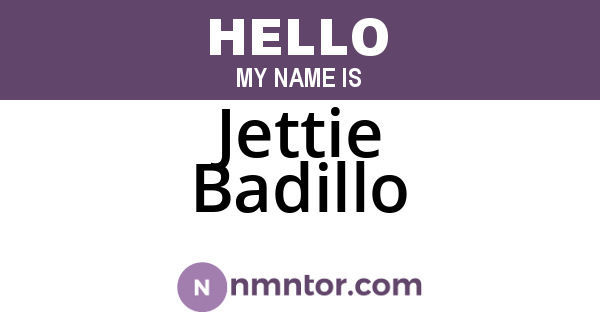 Jettie Badillo