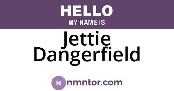 Jettie Dangerfield