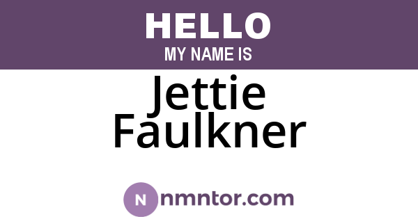 Jettie Faulkner