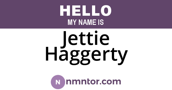 Jettie Haggerty