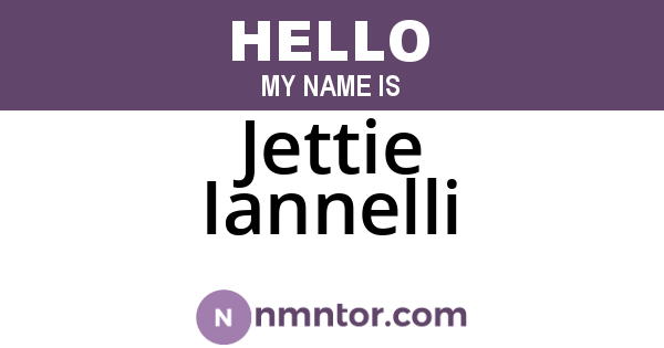 Jettie Iannelli