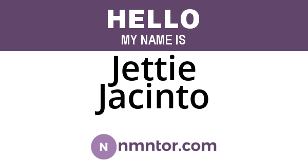 Jettie Jacinto
