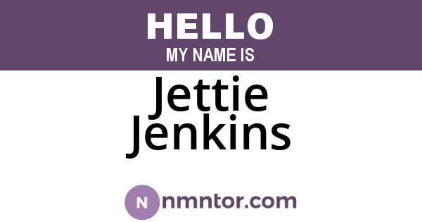 Jettie Jenkins