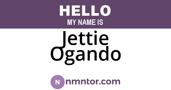 Jettie Ogando