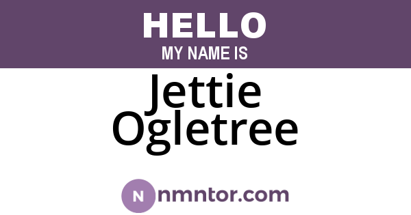 Jettie Ogletree