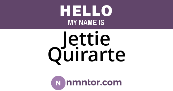 Jettie Quirarte