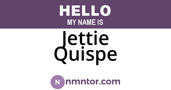 Jettie Quispe