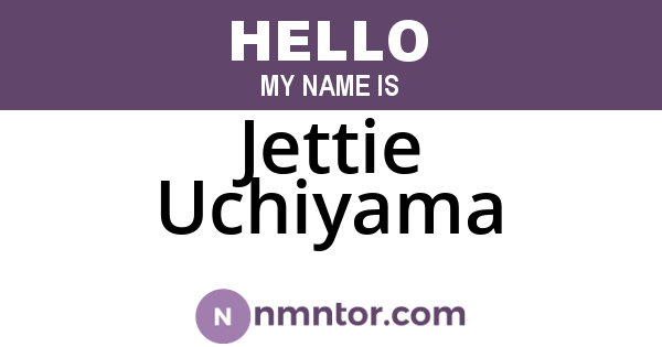 Jettie Uchiyama
