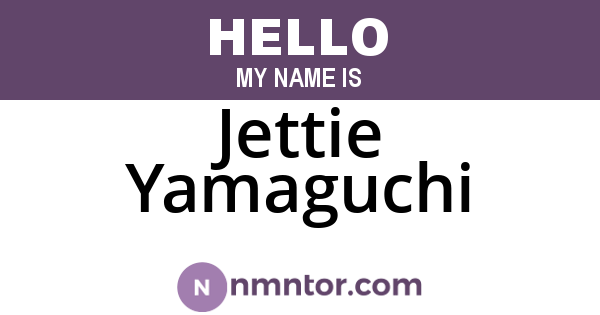 Jettie Yamaguchi