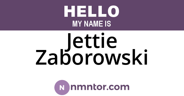 Jettie Zaborowski