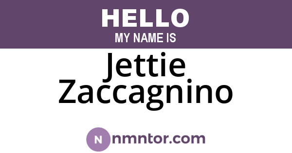 Jettie Zaccagnino