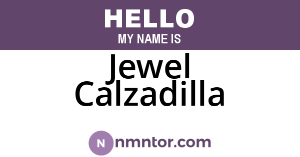 Jewel Calzadilla