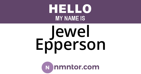 Jewel Epperson