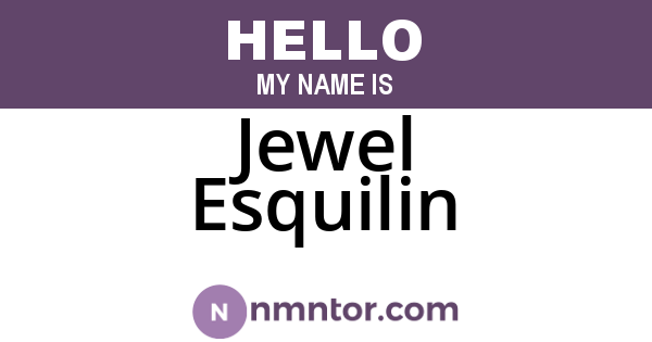 Jewel Esquilin