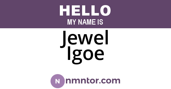 Jewel Igoe