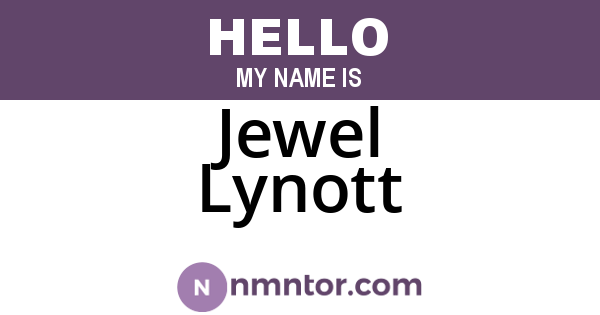 Jewel Lynott