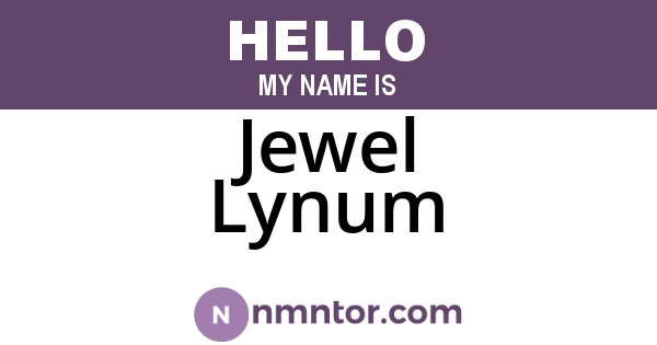 Jewel Lynum