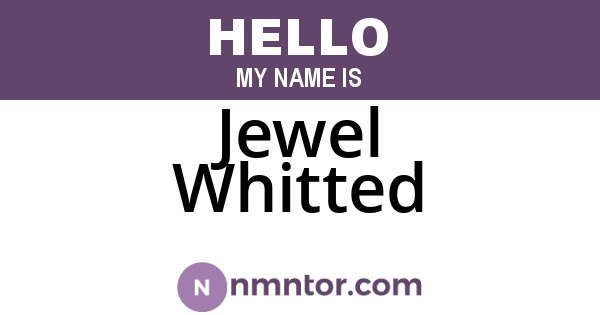 Jewel Whitted