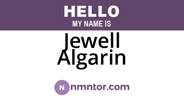 Jewell Algarin