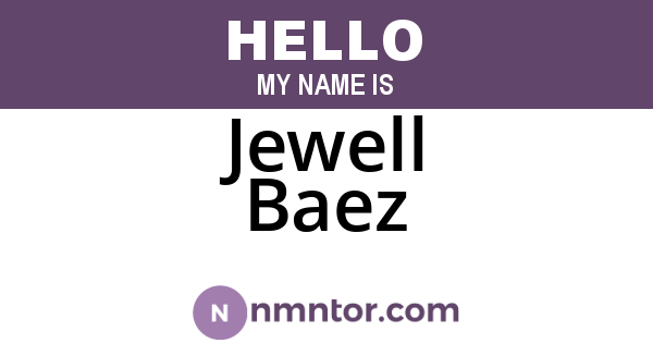 Jewell Baez