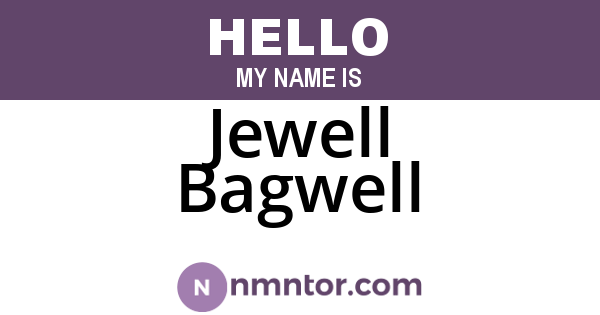 Jewell Bagwell