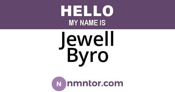 Jewell Byro