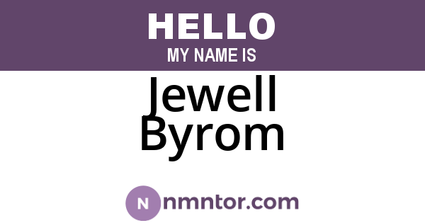 Jewell Byrom