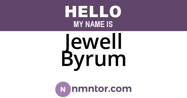 Jewell Byrum