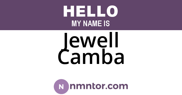 Jewell Camba