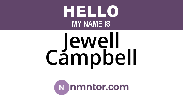 Jewell Campbell