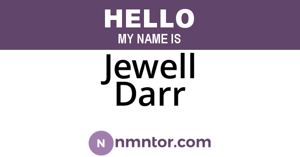 Jewell Darr