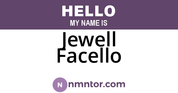 Jewell Facello