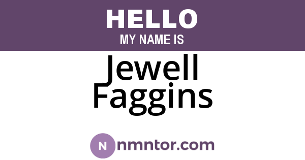 Jewell Faggins